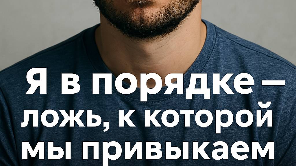 Я в порядке — ложь, к которой мы привыкаем
