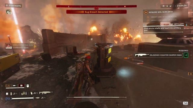 This version update makes Duo Helldive seem empty, AMR Diligence CS w/Bushwacker - Terminids смотреть онлайн