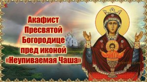 Акафист Пресвятой Богородице пред иконой «Неупиваемая Чаша».