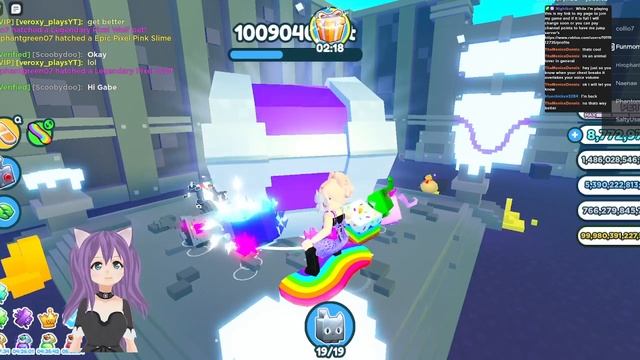 Giving away a huge cupcake in pet simulator x when I get to 1k followers on twitch funmom696969 and смотреть онлайн