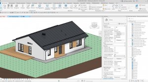 Моделирование дома из газобетона в Ревит.  Курс для начинающих.  Урок 1.  Оси и уровни