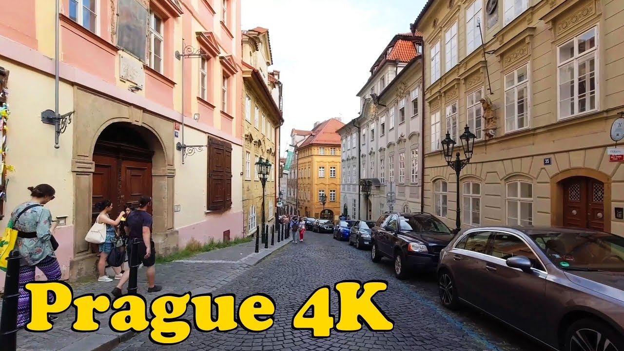 Prague Czech Republic Walking tour [4K] Dancing House - Malá Strana - Hradčany - Wenceslas Square смотреть онлайн