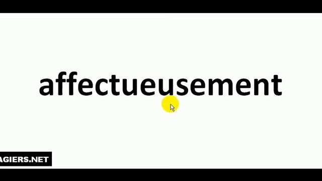 Как произносится # affectueusement смотреть онлайн