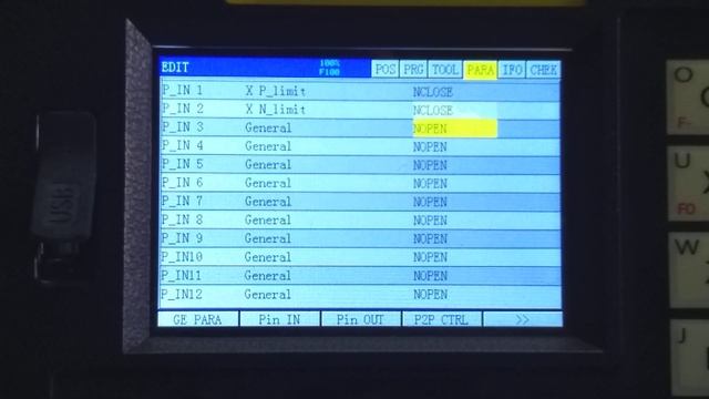 XC609 Milling CNC Controller - Configuración de entradas смотреть онлайн