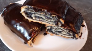 Слоёные булочки с маком и шоколадной помадкой!👍😋