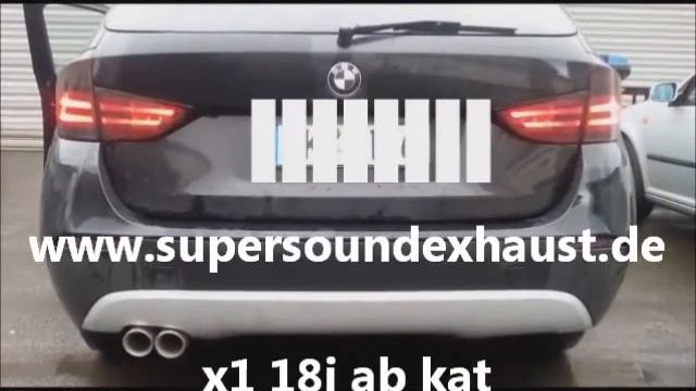 BMW X1 18i Edelstahl Sportauspuff Sound von supersoundexhaust.de смотреть онлайн