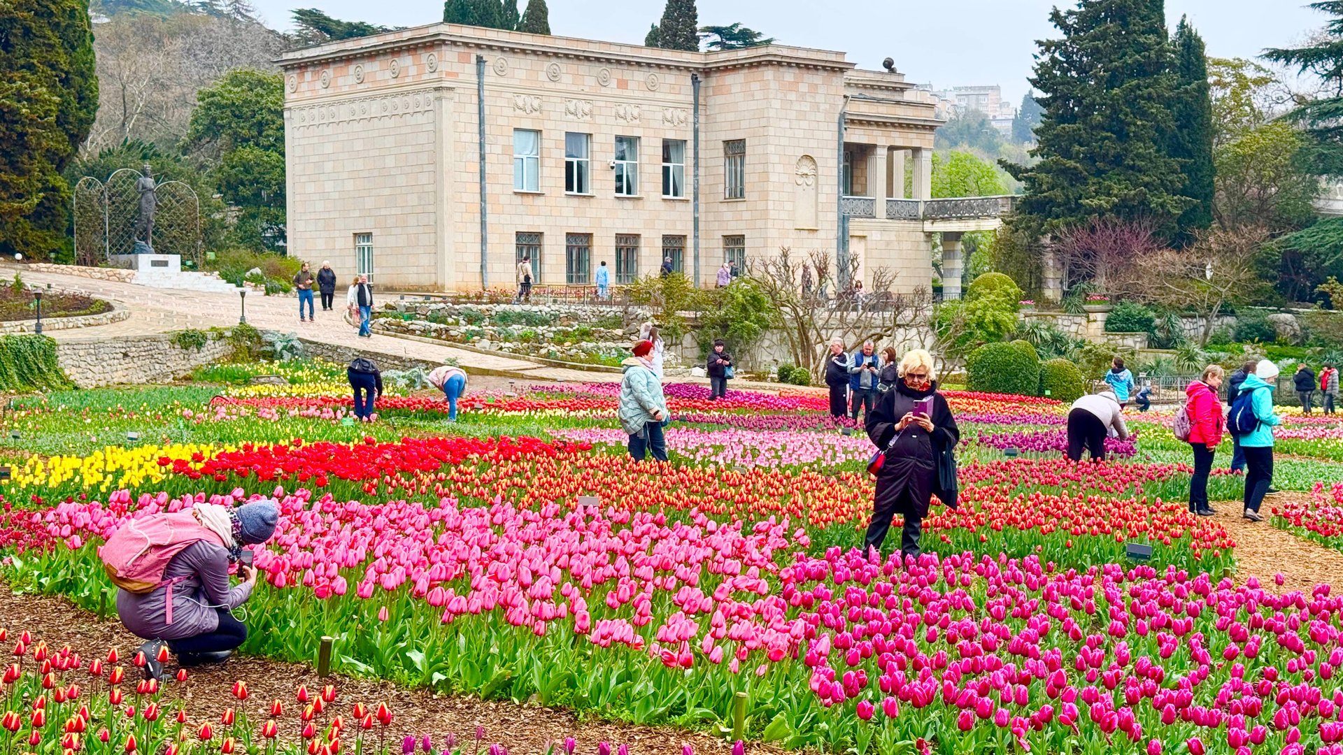 ПАРАД ТЮЛЬПАНОВ в КРЫМУ 2025-Вы ОБАЛДЕЕТЕ от УВИДЕННОГО! ТЫСЯЧИ ЦВЕТОВ! Никитский ботанический сад. смотреть онлайн