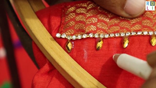 'ப' நெக்கில் புதுமை | Ultimate French Knot design | Roli Studio смотреть онлайн