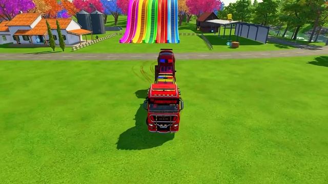 DELIVERING EMERGENCY MERCEDES, DACIA, VOLKSWAGEN & AUDI WITH MAN TRUCKS! Farming Simulator 22! смотреть онлайн