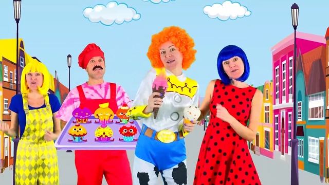 The Muffin Man | Nursery Rhymes & Kids Songs | Anuta Kids Channel смотреть онлайн