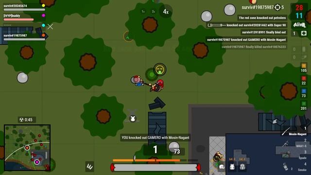 LIEUTENANT ROLE with 80 AWM-S Bullets! | 50v50 Mode | Surviv.io смотреть онлайн