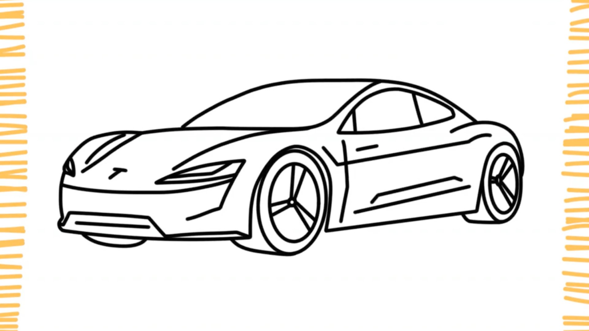 Как нарисовать машину Tesla I шаг за шагом смотреть онлайн