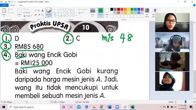 Zoom Matematik Tahun 5 (16 Julai 2020) смотреть онлайн