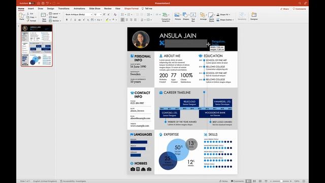 Free Resume Template 2023 | Latest CV Template using PPT смотреть онлайн