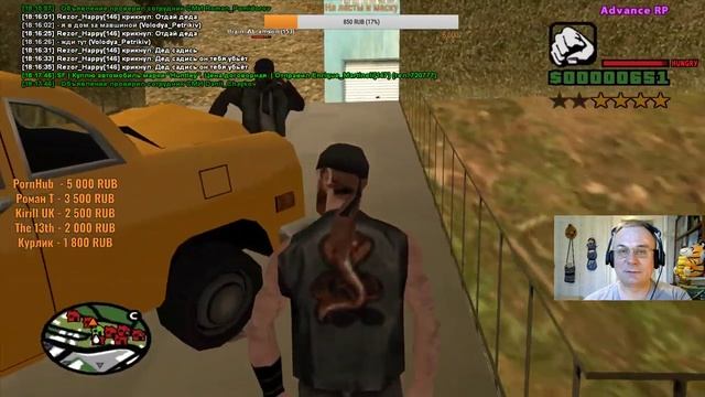 Пенсионер играет в САМП. Advance RP Purple Server. серия #15 смотреть онлайн