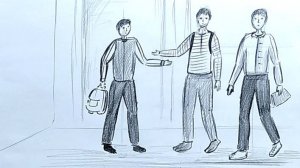 Набросок человека. ИЗО. Уроки рисования.