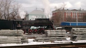 паровоз Л-2331 на хозработах "Серебрянный бор"