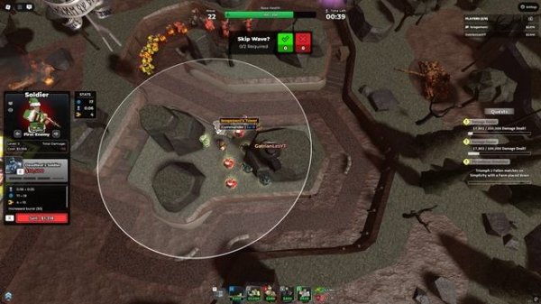 ROBLOX TDS Прошли игру только золотыми солдатами