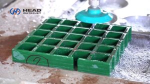 Гидроабразивная резка решетчатых компонентов из стеклопластика