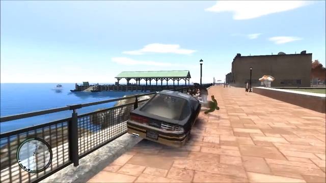 GTA IV - Kill Pedestrian at Statue of Happiness (LIBERTY STATUE ISLAND) смотреть онлайн