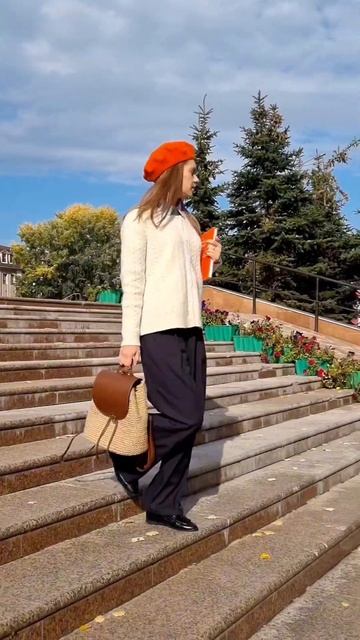 Образ с вязаным рюкзаком из джута #вязание#рюкзакизджута#ручнаяработа смотреть онлайн