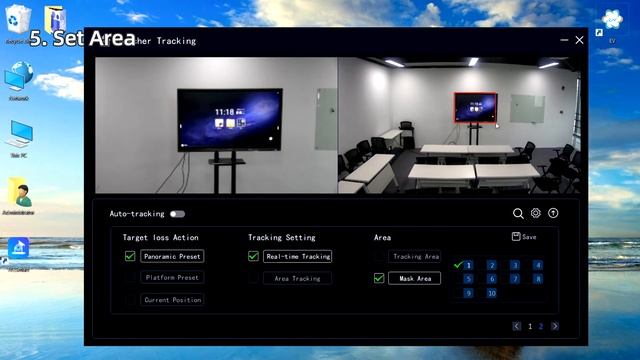 Auto tracking camera New IVESmart Setting Video смотреть онлайн
