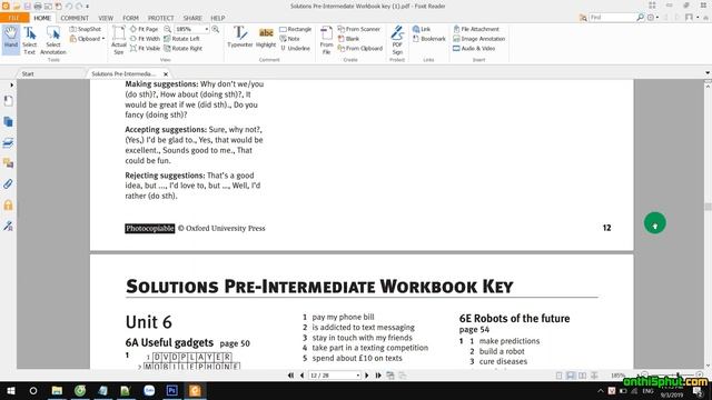 Đáp án sách Solutions Pre-Intermediate Workbook (cao đẳng, đại học) смотреть онлайн