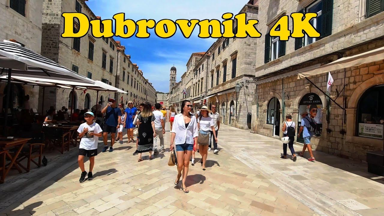 Dubrovnik Croatia  Walking Tour [4K]