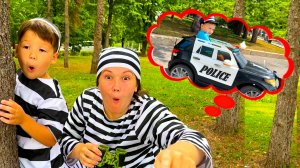 Брозаврики играют в машинки Полицейский для детей Полицейские машинки Развивающее и обучающее видео