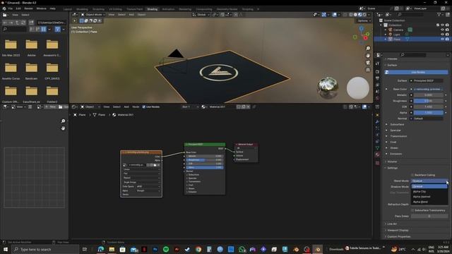 How to Add Transparent Texture in Blender (TUTORIAL) смотреть онлайн
