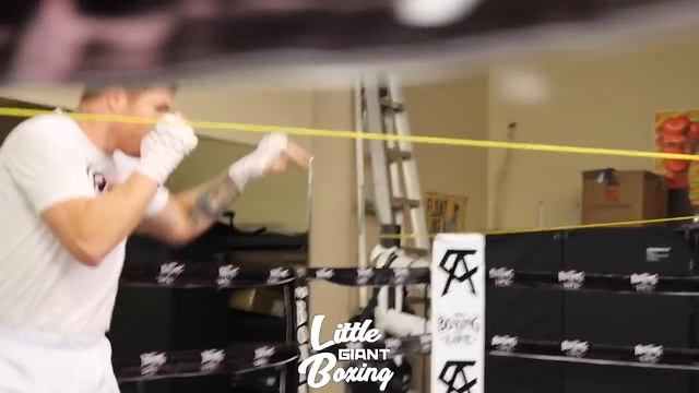 CANELO ALVAREZ TRAINING TO KNOCKOUT BJ SAUNDERS, SHADOW BOXING, CUTTING OF THE RING, BLAZING SPEED смотреть онлайн