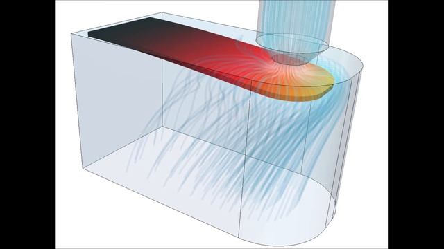 FSI analysis with OpenFOAM/CalculiX and preCICE: Opening of a valve by flow forces смотреть онлайн