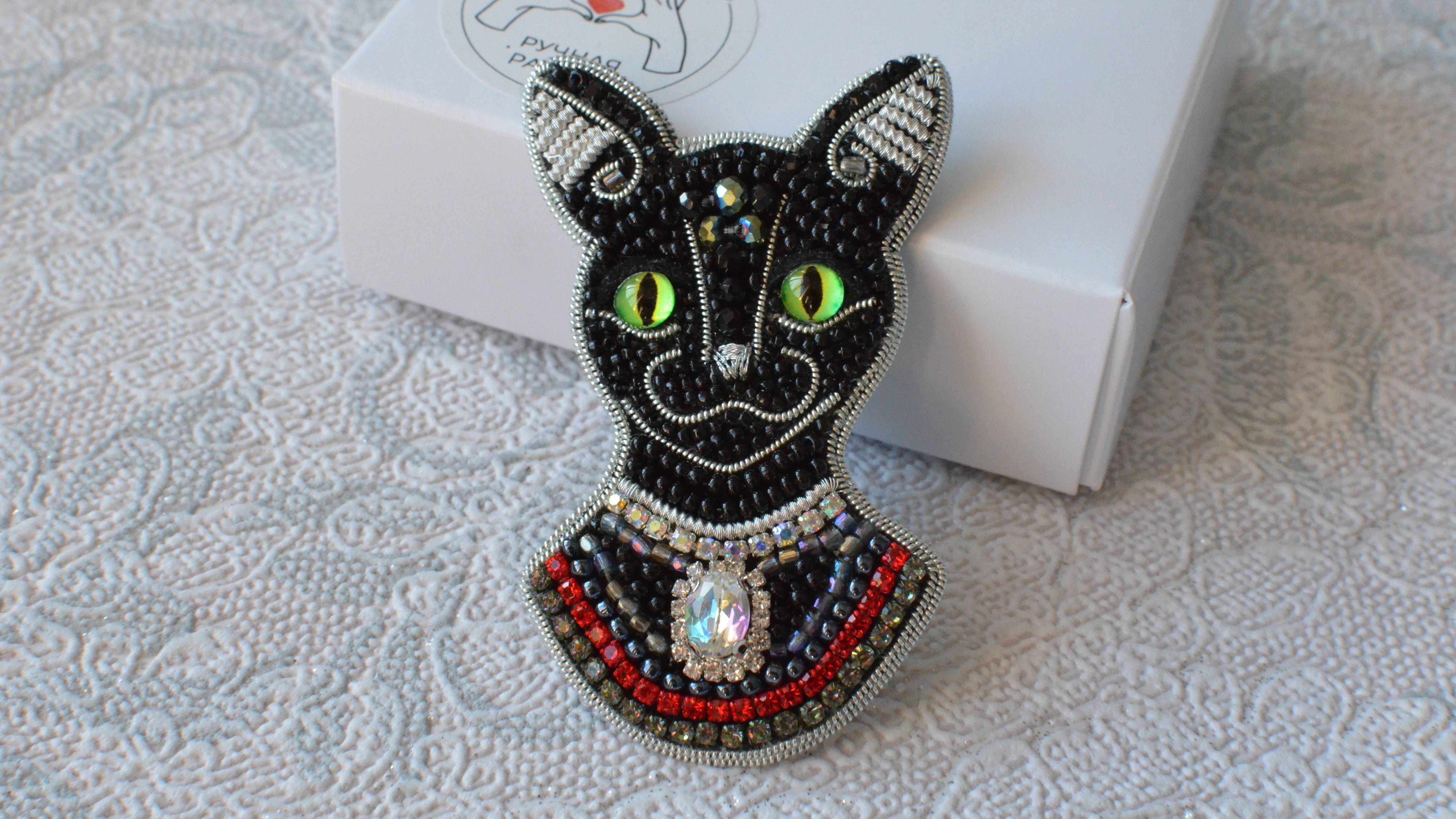 Брошь Египетская кошка