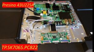 Presino 43U22SA замена подсветки