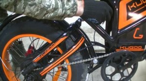 Kugoo V5 замена улучшенного  амортизатора и выноса руля.