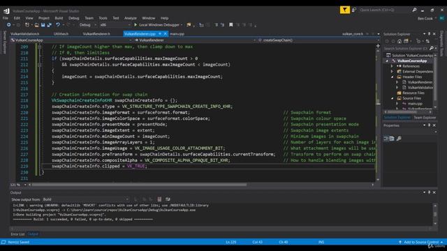 009 [CODE] Swapchain Part 2 Creating the Swapchain and Image Views смотреть онлайн