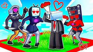 ЗАПЕРТЫ С ТВ ВУМЕН на ОДНОМ ЧАНКЕ в Майнкрафт!