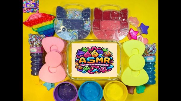 Slime Mixing Random ASMR Pop it Slime  SATISFYING WITH CLAY PIPING BAG & FOAM SLIME and GLITTER
