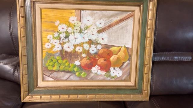 Картина Джойс Каллис (Joice Callis), США. Натюрморт 70-е годы. Три фарфоровые статуэтки. смотреть онлайн