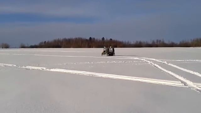 Снегоболотоход "Медведь" зима жена за рулем смотреть онлайн