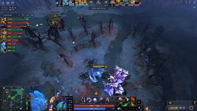 Spectre Dota Gameplay Miracle with 24 Kills and Malevolence смотреть онлайн