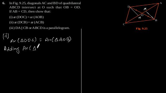 CBSE Class-9 Maths NCERT solution - Areas of Parallelograms and Triangles - Exercise 9.3 - Problem смотреть онлайн