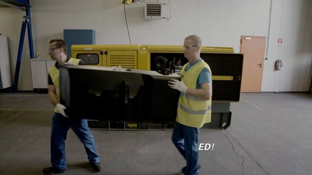 The New Portable Electric Air Compressor doesn't need diesel! Atlas Copco смотреть онлайн