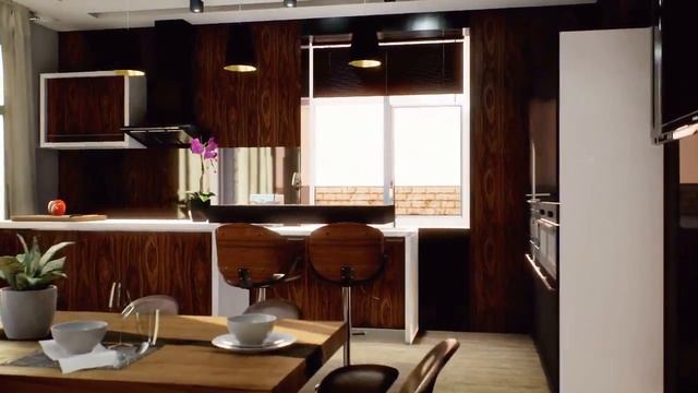 3D визуализация интерьера Interior Walkthrough Unreal смотреть онлайн