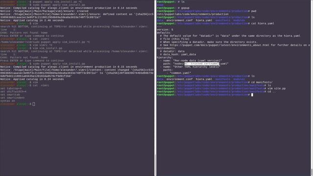 Master of Puppets. Linux version. Часть 3. Hiera, модули. смотреть онлайн