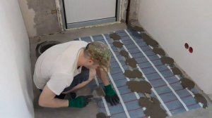 УКЛАДКА КЕРАМОГРАНИТА. ТЕПЛЫЙ И НАЛИВНОЙ ПОЛ.