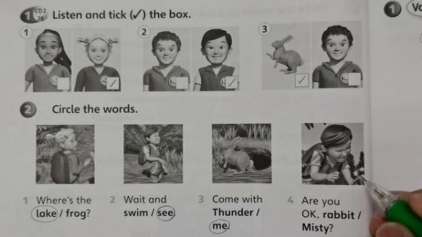 Year 2 Super Minds Workbook Answer Page 62-63🍎Unit 5 Free time🚀Story practice phonics focus