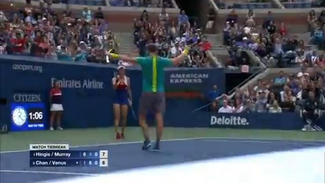 Murray Hingis - Mixed Double Rally смотреть онлайн