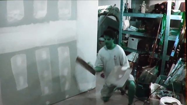 DIY- How to Mud Drywall (3rd Coat) - Drywall Repair - (Part 6) Porter and Cable Drywall Sander смотреть онлайн