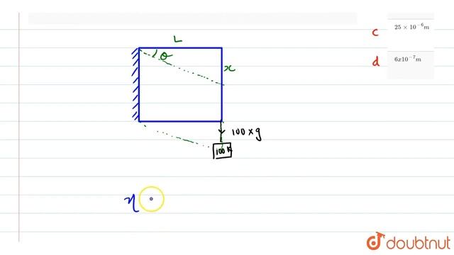 The edges of an aluminum cube are `10 cm` long. One face of the cube is firmly fixed to a vertical смотреть онлайн